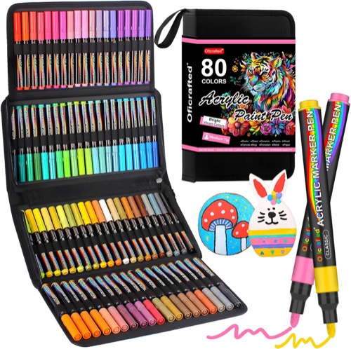 80 Oficrafted Acrylic Paint Markers
